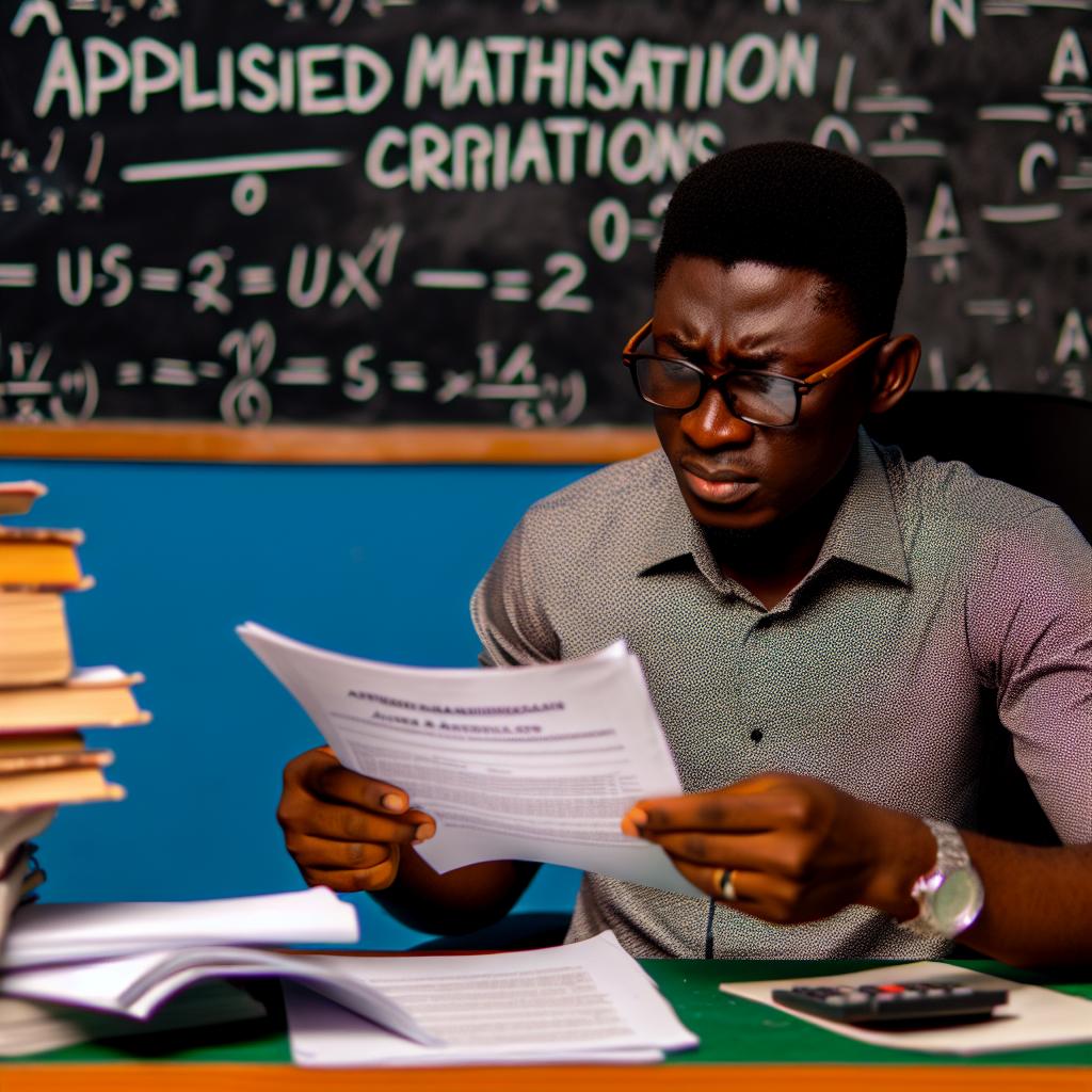 Admission Requirements for Applied Math in Nigeria